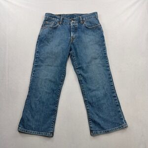 Lucky Brand Jeans Easy Rider Button Fly‎ Medium Wash Crop Blue Women Size 4/27
